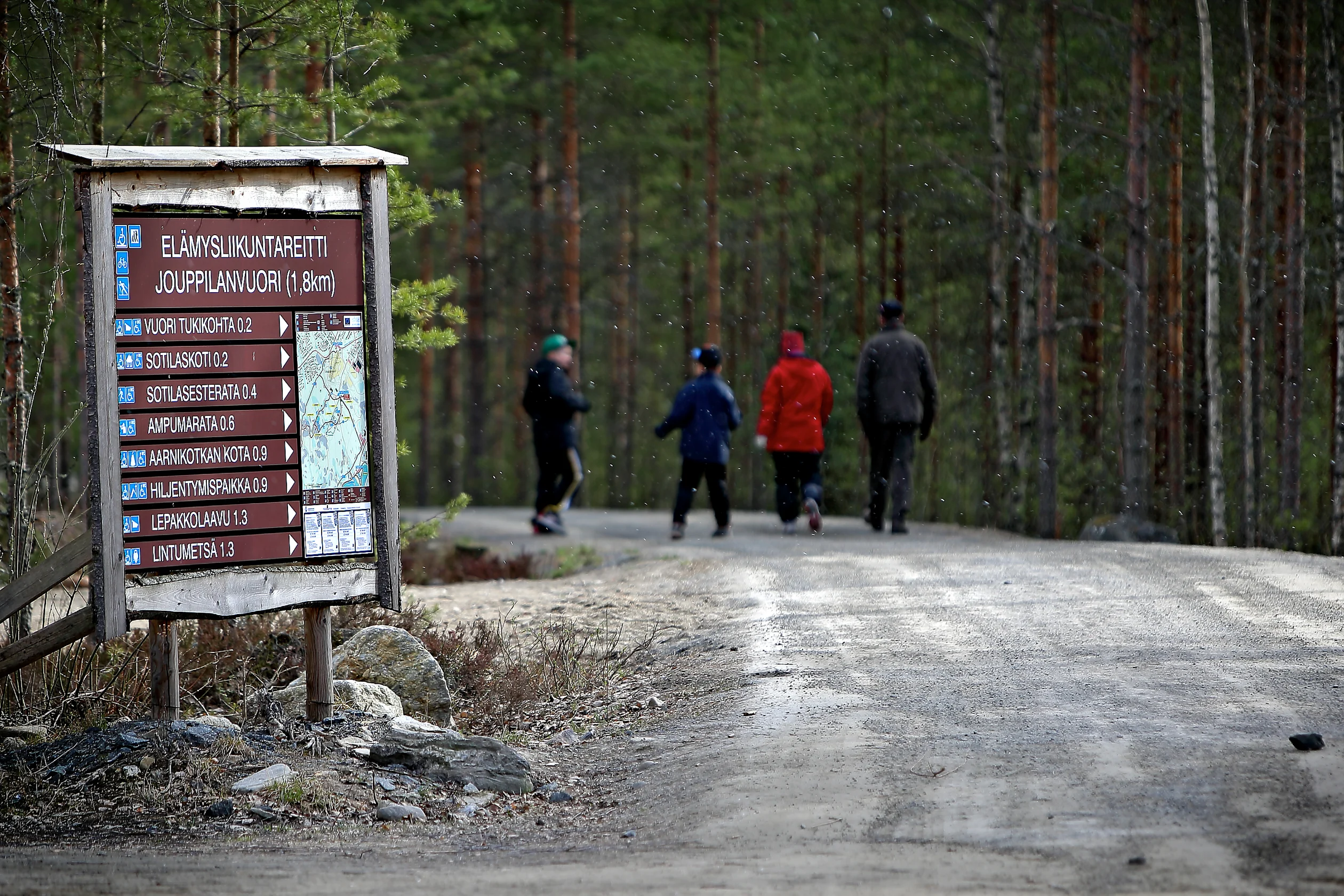 Esteetön elämysliikuntareitti on syntynyt Seinäjoelle pitkälti vapeaaehtoisten työn varassa. Arkistokuva,