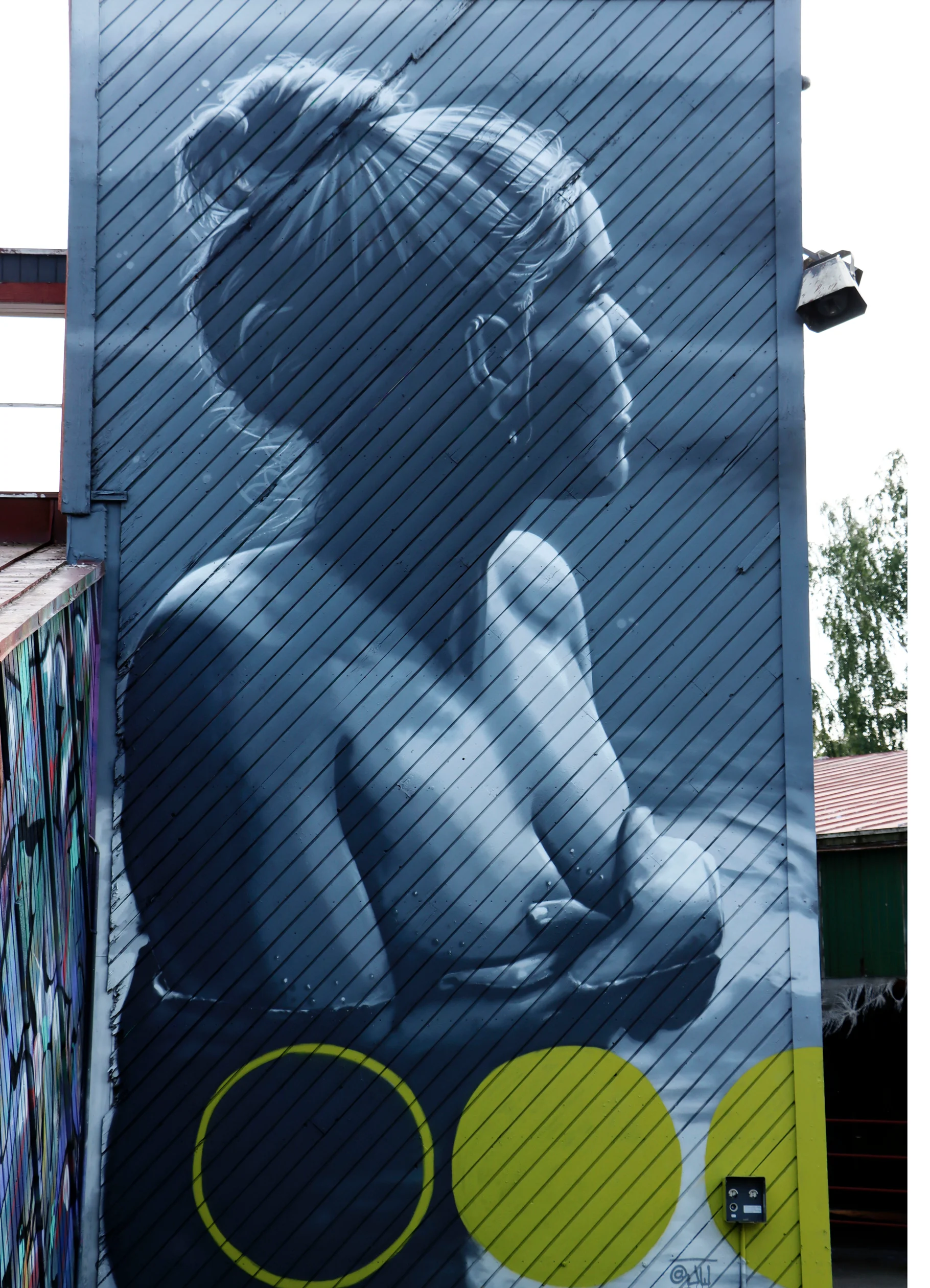 Muraalit eli seinämaalaukset ovat yleistyneet kaupunkikuvissa viime vuosina. Myös Vaasasta voi bongata muraaleja muualtakin kuin Graffitilandiasta. Tämä muraali on tsekkiläisen JW Mind Striken teos.