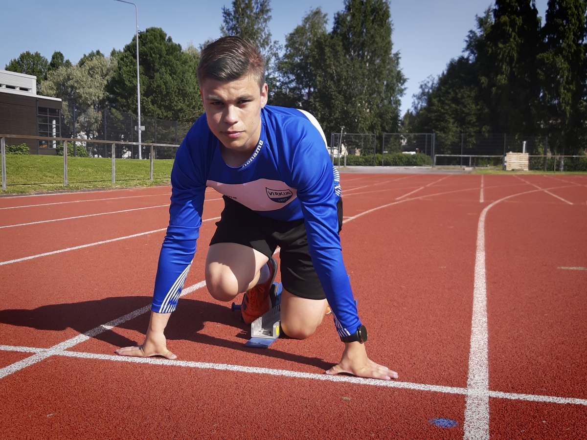 Lapuan Virkiän hurjavauhtinen sprintteri Valtteri Louko on valmiina lähtemään nuorten MM-kisoihin Kolumbiaan.