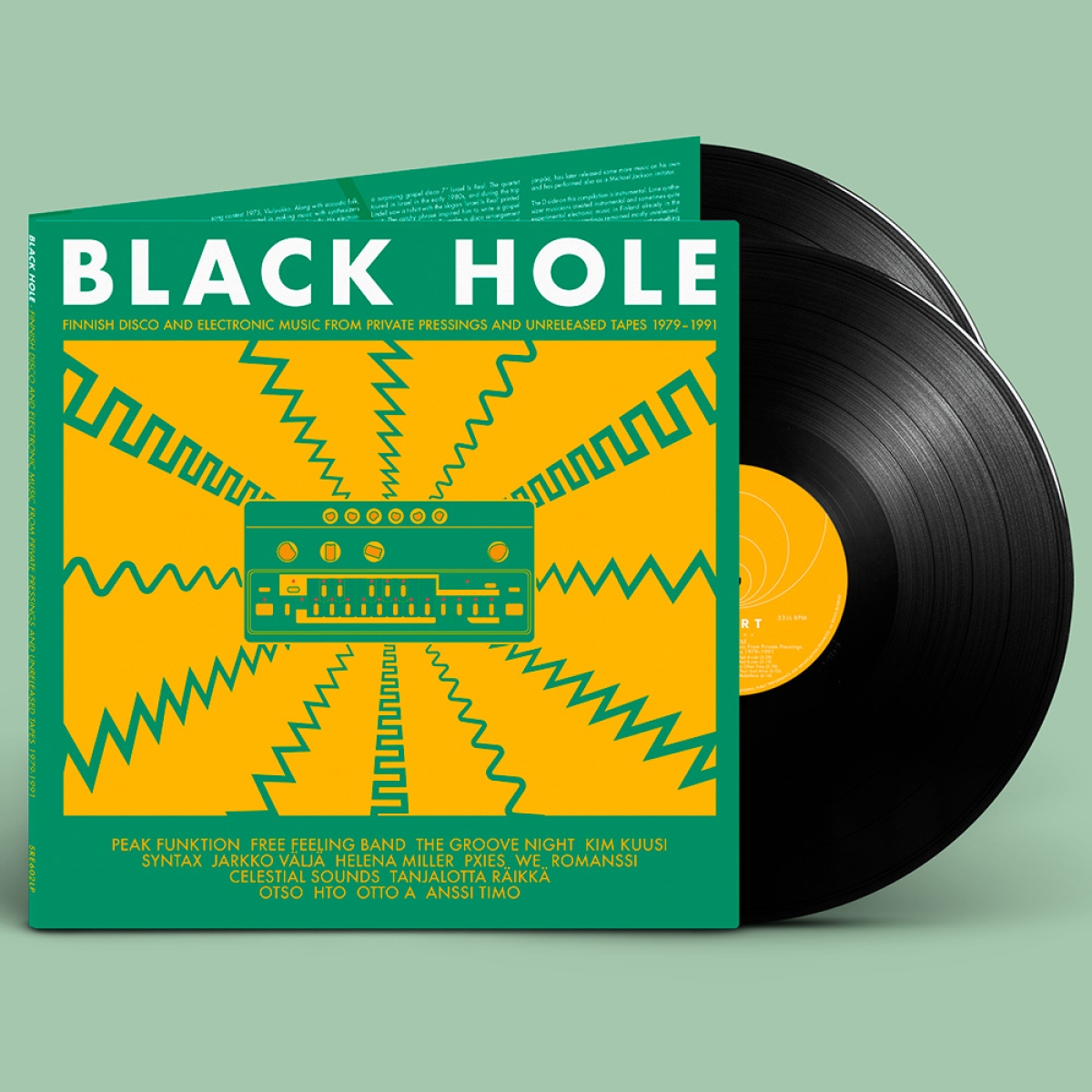 Kuvateksti: Black Hole -kokoelma sisältää edeltäjiensä tapaan kulttiasemaan nousseita kotimaisia syntikka- ja diskobiisejä.