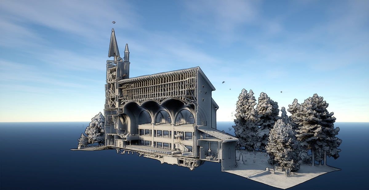 Ylistaron kirkon rakenteisiin tutustutaan 3D-tekniikan avulla.