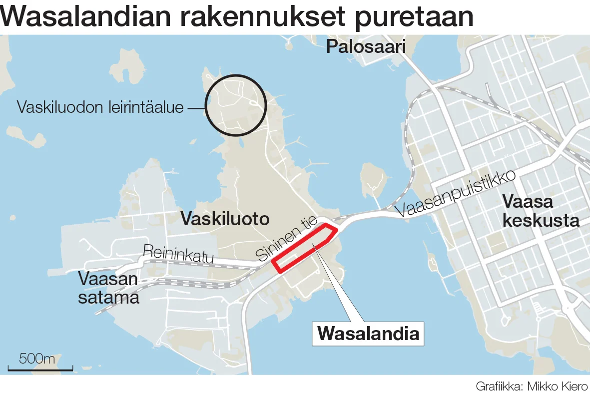 Historiallinen päätös vuosien väännön jälkeen: Wasalandian vanhat rakennukset puretaan ja leirintäalueen jatko selvisi – Puuharyhmä syyttää ilkivaltaa