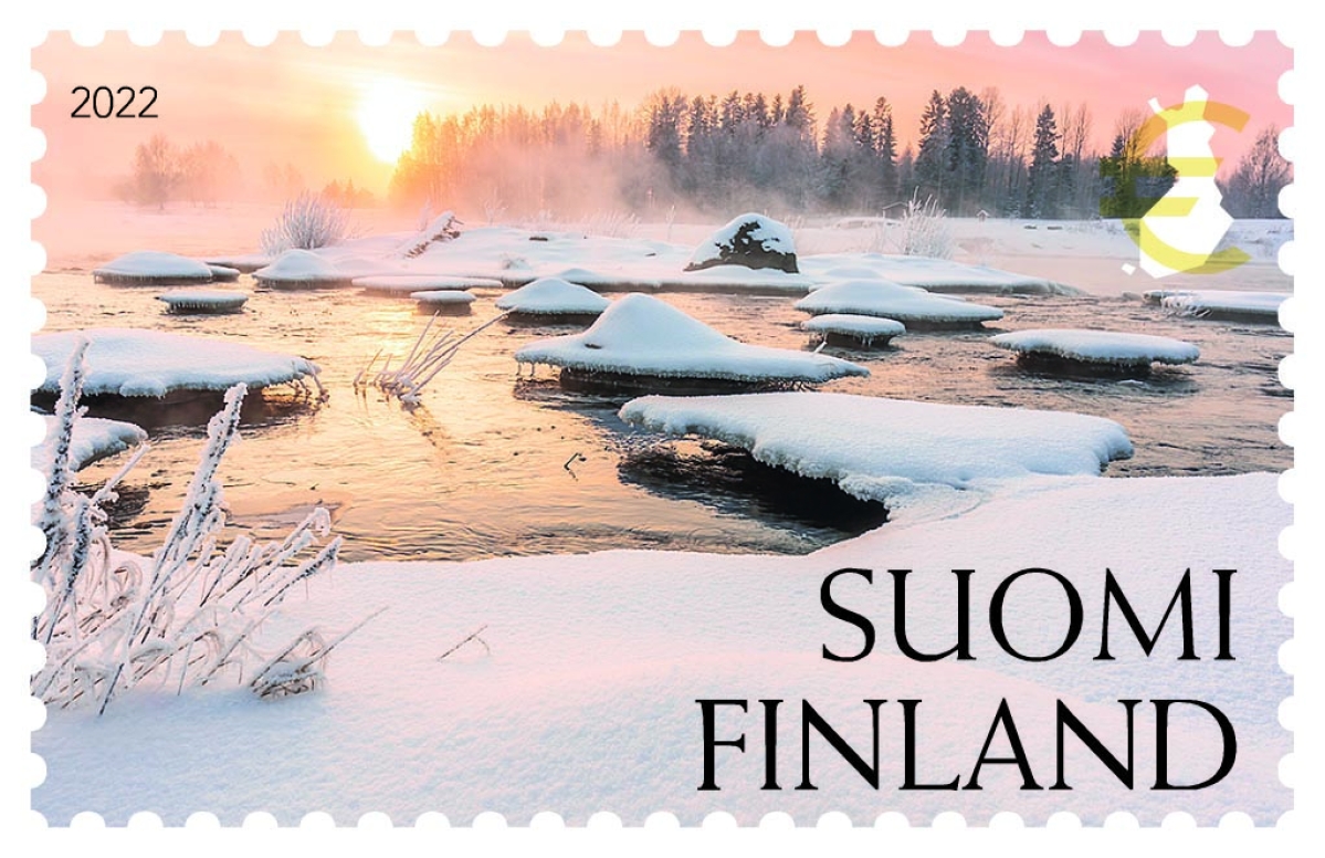 Jukka Risikon "Talven virta" on vuoden 2022 toiseksi kaunein postimerkki.