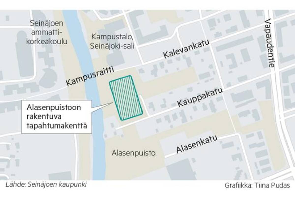Uusi tapahtumakenttä valmistuu aikataulussa Seinäjoen keskustaan,  kesäkuussa kentällä järjestetään ensimmäinen tapahtuma | Ilkka-Pohjalainen