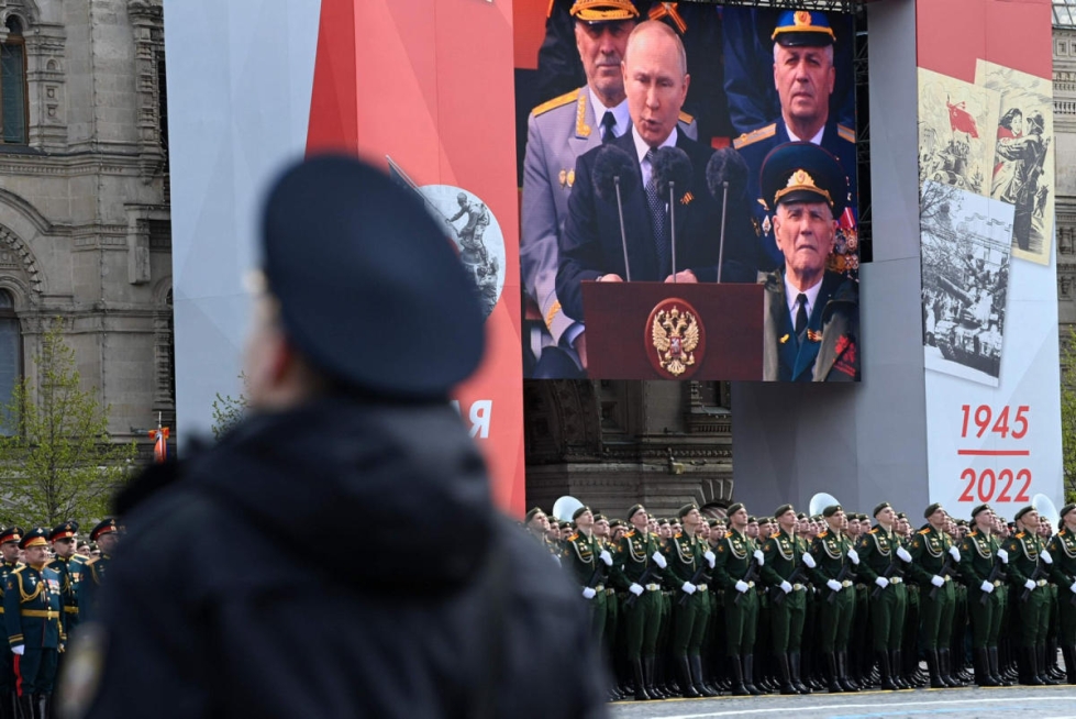 Venäjällä juhlitaan tänään voitonpäivää, jolla muistetaan toisessa maailmansodassa kaatuneita sotilaita ja natsi-Saksasta saavutettua voittoa. LEHTIKUVA/AFP