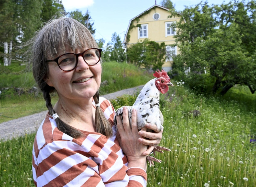 Suomen eläinsuojelu ry:n eläinsuojeluneuvoja Marika Tudeer uskoo, että yleensä kesäkanojen hankkijat ajattelevat toimivansa oikein, mutta aina asioita ei osata ajatella eläimen näkökulmasta.  LEHTIKUVA / MARKKU ULANDER