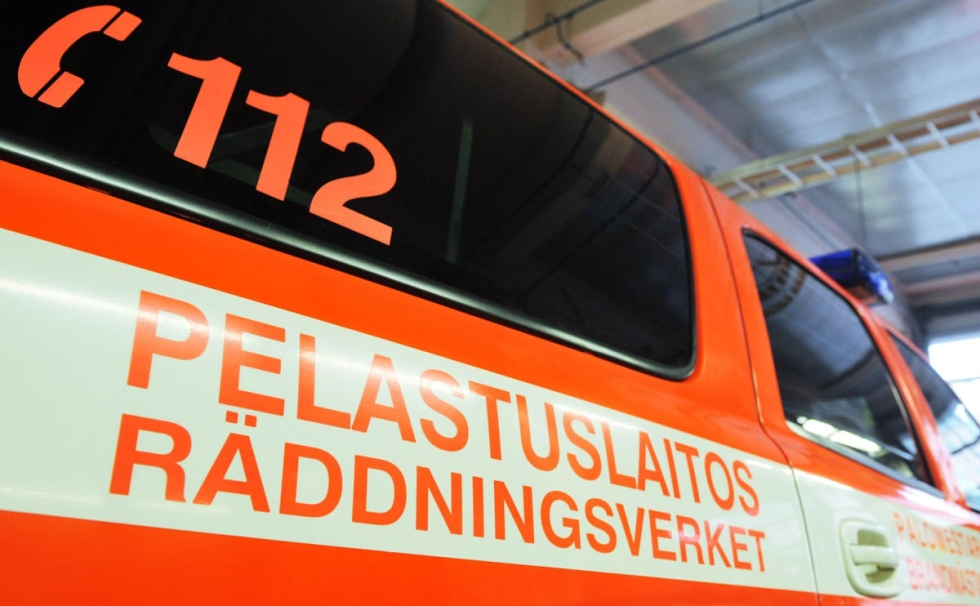 Pohjanmaan pelastuslaitos sai töitä Närpiössä.  