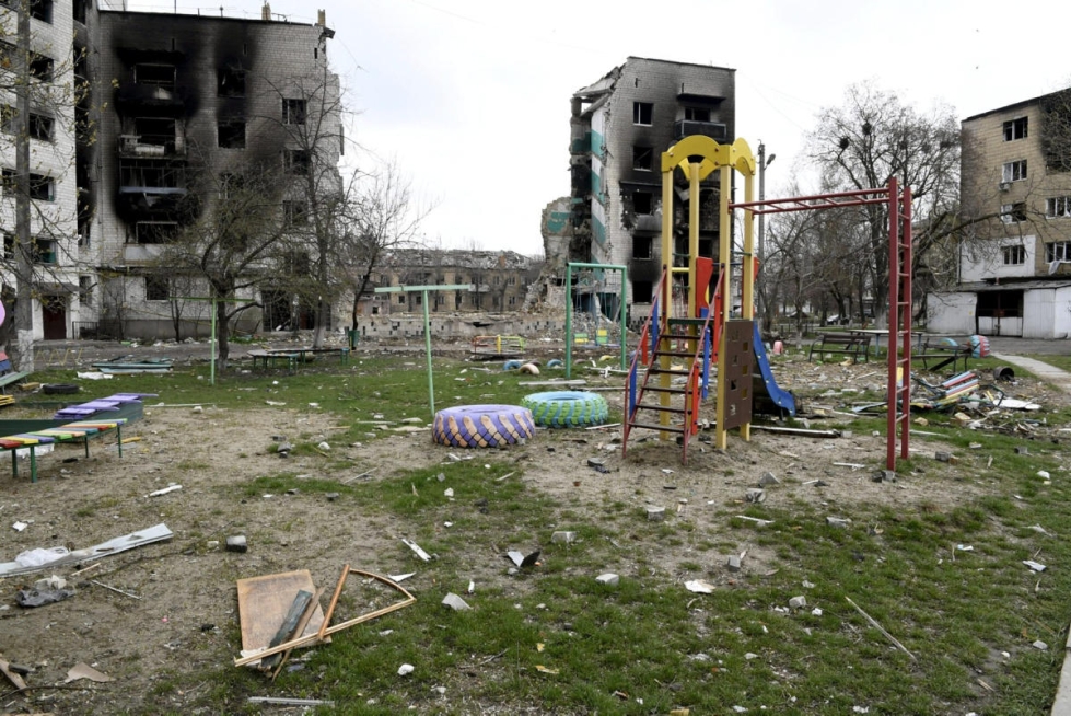 Ukrainalaislasten tilanne sodan jaloissa huolettaa YK:ta. Lehtikuva/AFP