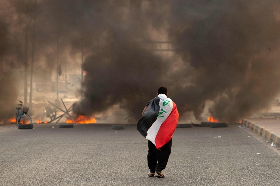 Irakin kesä on ollut täynnä levottomuuksia. LEHTIKUVA/AFP