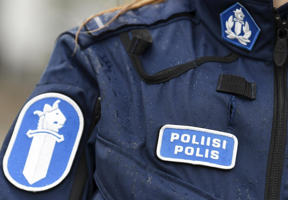 Poliisi tiedotti onnettomuudesta lauantai-iltana. LEHTIKUVA / Vesa Moilanen