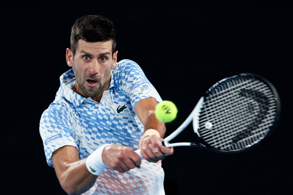 Novak Djokovic voitti Australian avointen miesten kaksinpelimestaruuden jo uransa kymmenennen kerran. Lehtikuva/AFP