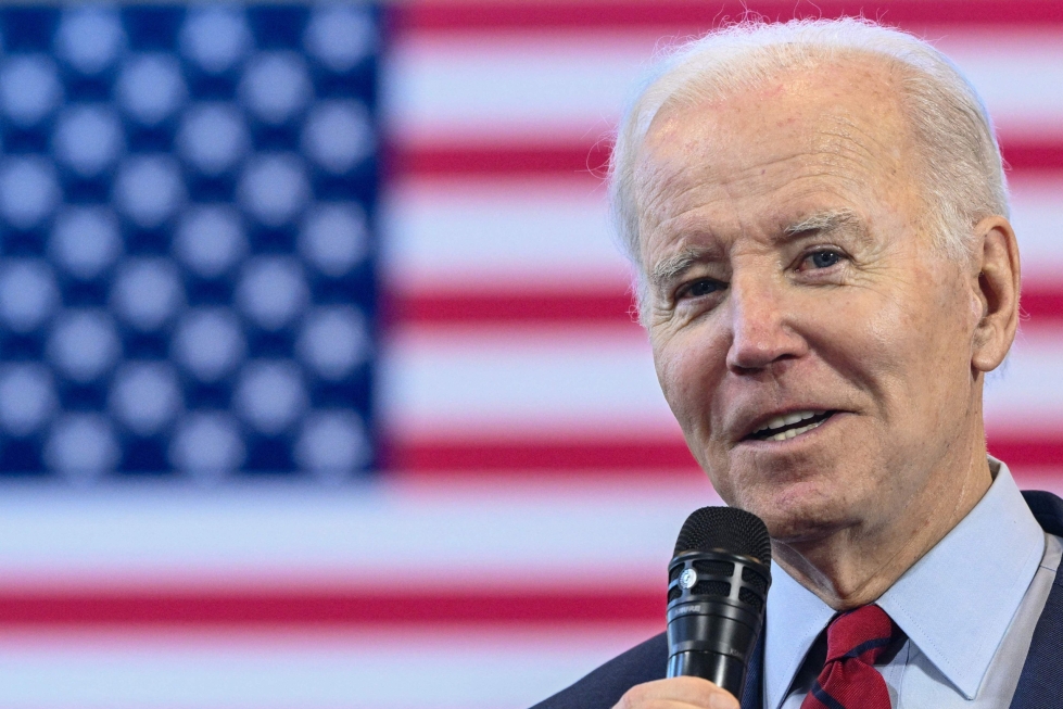 Yhdysvaltain presidentti Joe Biden kertoo, ettei ole tehnyt lopullista päätöstä ehdokkuudestaan seuraavissa presidentinvaaleissa. LEHTIKUVA/AFP