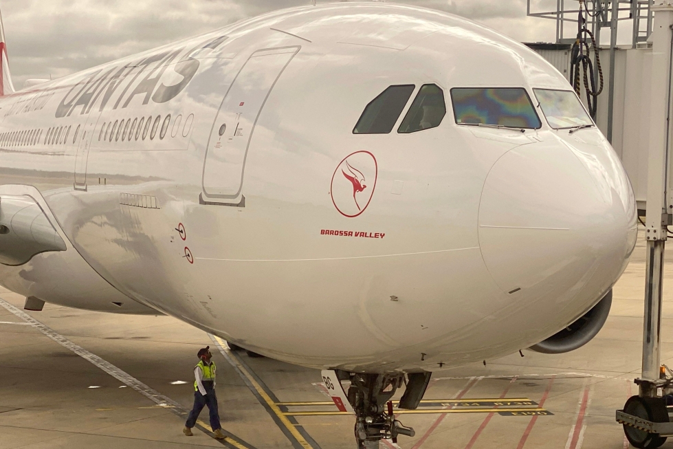 Qantas on kertonut merkittävästä käänteestä taloudellisessa tuloksessaan. LEHTIKUVA/AFP