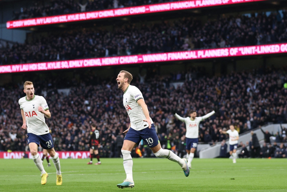Harry Kanesta tuli Tottenhamin kautta aikain eniten maaleja tehnyt pelaaja. LEHTIKUVA / AFP