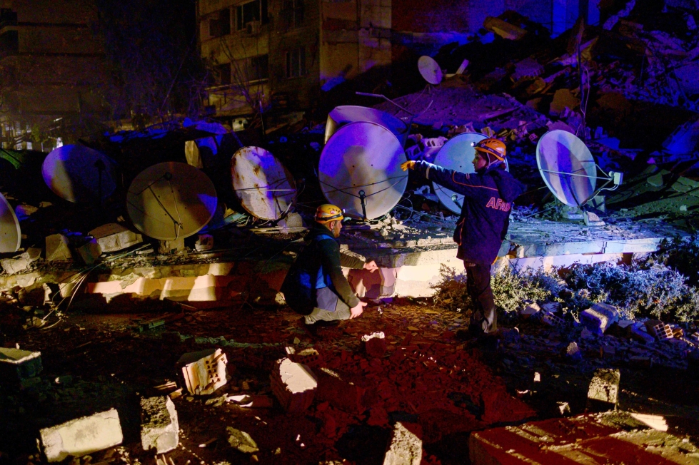 Etelä-Turkissa sijaitsevassa Hatayn maakunnassa on tapahtunut uusi maanjäristys tänä iltana. Maanjäristys on ollut voimakkuudeltaan 6,4. LEHTIKUVA/AFP