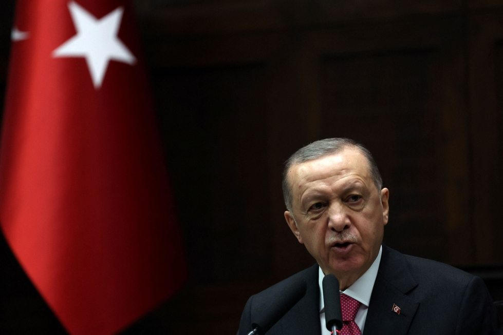 Turkin presidentti Recep Tayyip Erdogan hyvin todennäköisesti ilmoittaa perjantaina Suomen Nato-jäsenyyden hyväksymisestä. LEHTIKUVA/AFP