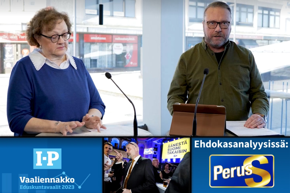 Perussuomalaiset tavoittelee neljättä kansanedustajaa, mutta kuinkahan mahtaa käydä? Asiaa pohtivat toimittajat Marja Tyynismaa ja Mikko Kallionpää.