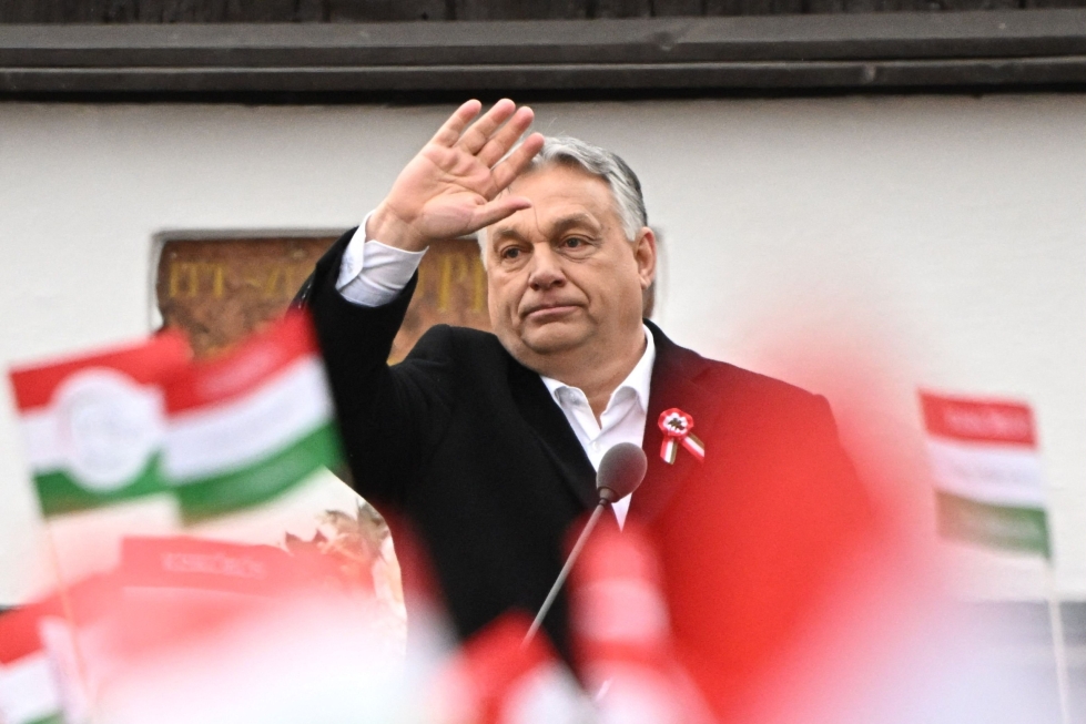 Unkarin pääministeri Viktor Orban osallistuu Turkin Ankarassa turkinsukuisten kansojen neuvoston kokoukseen. LEHTIKUVA/AFP