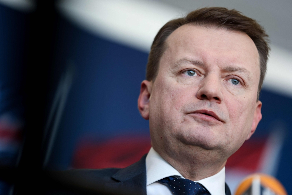 Puolan vastatiedustelu on hajottanut Venäjälle tiedustelutietoa keränneen vakoojaringin, kertoo Puolan puolustusministeri Mariusz Blaszczak.  LEHTIKUVA / AFP