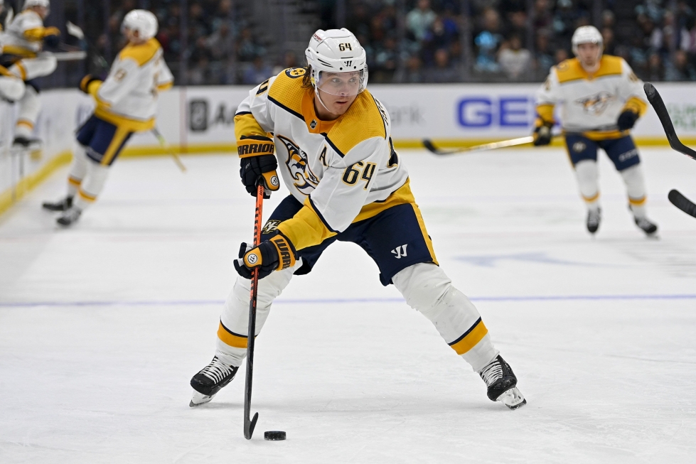 Nashville Predators kauppasi Mikael Granlundin Pittsburgh Penguinsiin. LEHTIKUVA/AFP