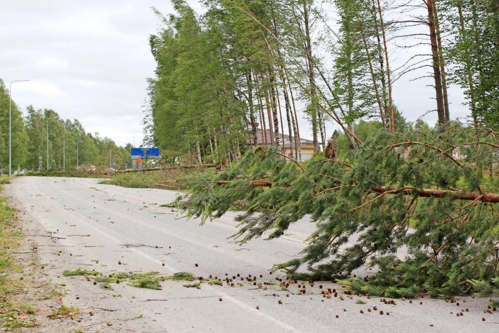 Puita kaatui muun muassa Lieksan ja Nurmeksen väliselle kantatielle, jossa liikenne ohjattiin kiertotielle yli kolmen tunnin ajan. 