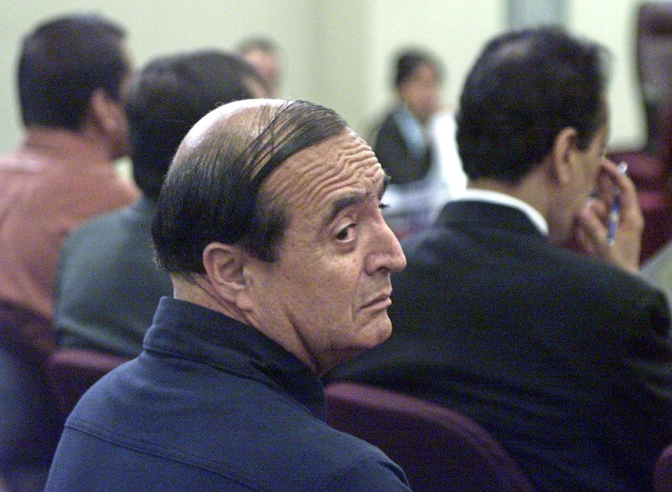 Vladimiro Montesinos ennen oikeudenkäyntiään helmikuussa 2004. LEHTIKUVA / AFP