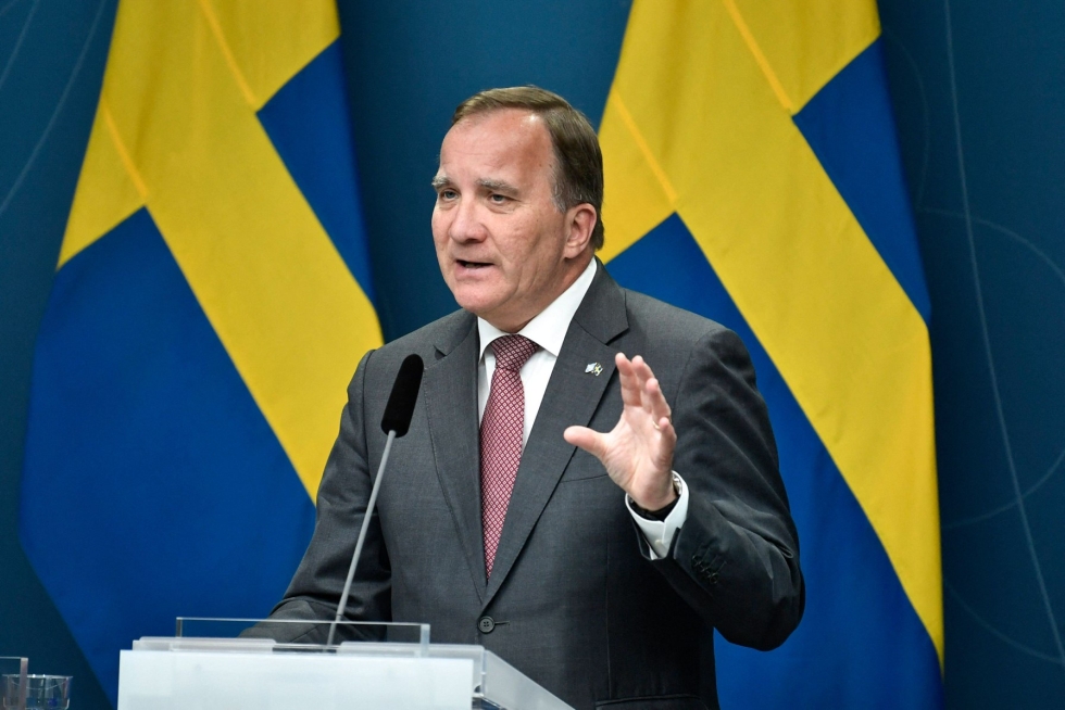 Ruotsi ajautui hallituskriisiin, kun Stefan Löfvenin (kuvassa) hallitus menetti äänestyksessä valtiopäivien luottamuksen. LEHTIKUVA/AFP