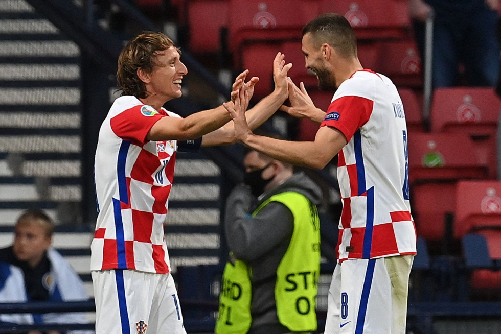 Kroatian voitto tarkoitti sitä, että Suomen haaveet selviytyä EM-kisojen neljännesvälieriin hankaloituivat entisestään. LEHTIKUVA/AFP