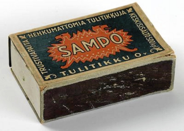 Tulitikku Oy:n Sampo-tulitikkurasia 1950-luvun alusta