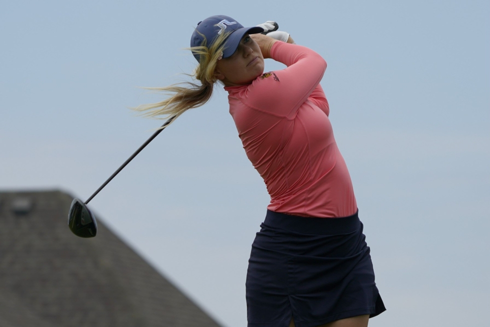  Matilda Castren on jaetulla kolmannella sijalla golfin naisten LPGA-kiertueen kilpailussa Yhdysvalloissa Ohion Sylvaniassa. LEHTIKUVA/AFP