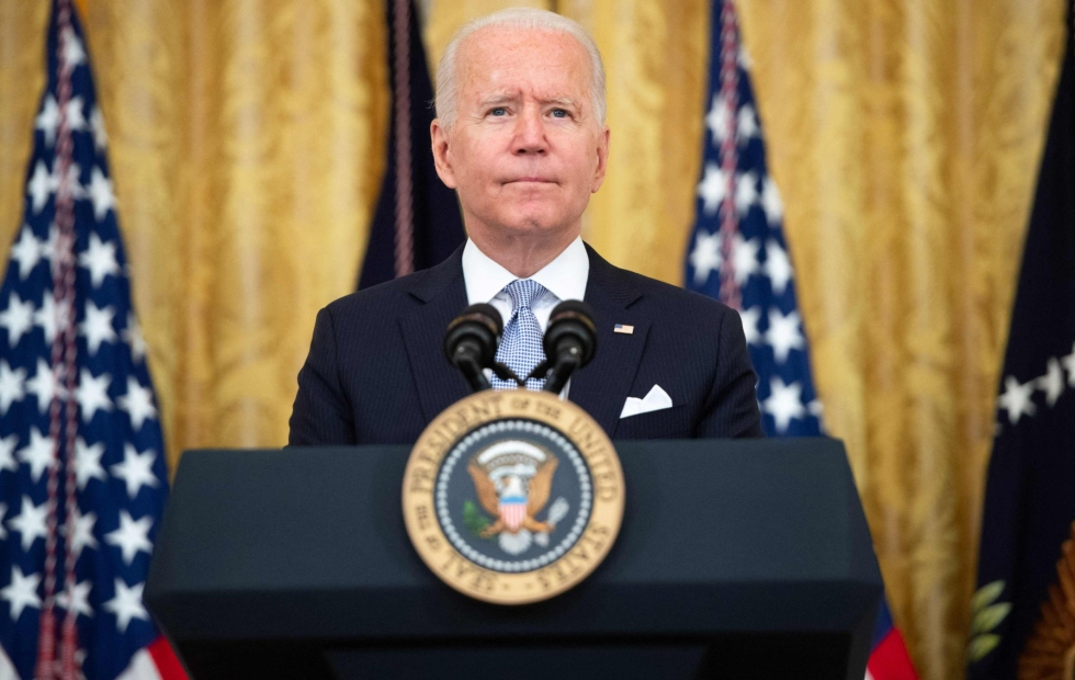 Päätös alleviivaa presidentti Joe Bidenin erilaista linjaa USA:n Euroopan-joukoista verrattuna edeltäjäänsä. LEHTIKUVA / AFP