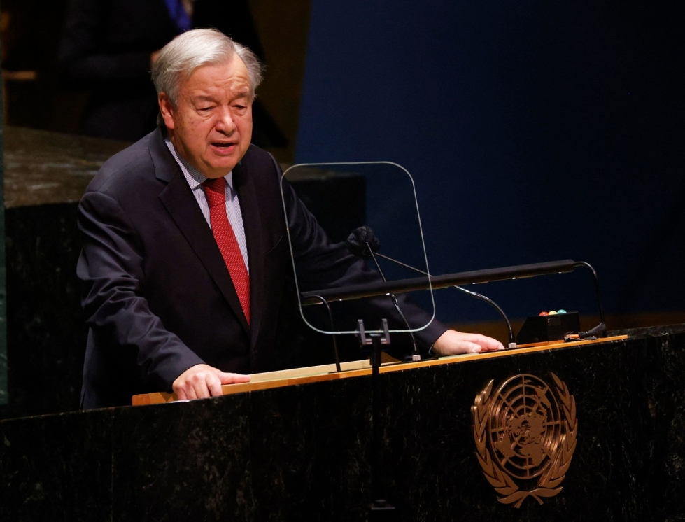 YK:n pääsihteeri Antonio Guterresin mukaan pysyvät jäsenmaat haluavat Afganistanin, jossa naisten oikeuksia kunnioitetaan. LEHTIKUVA/AFP