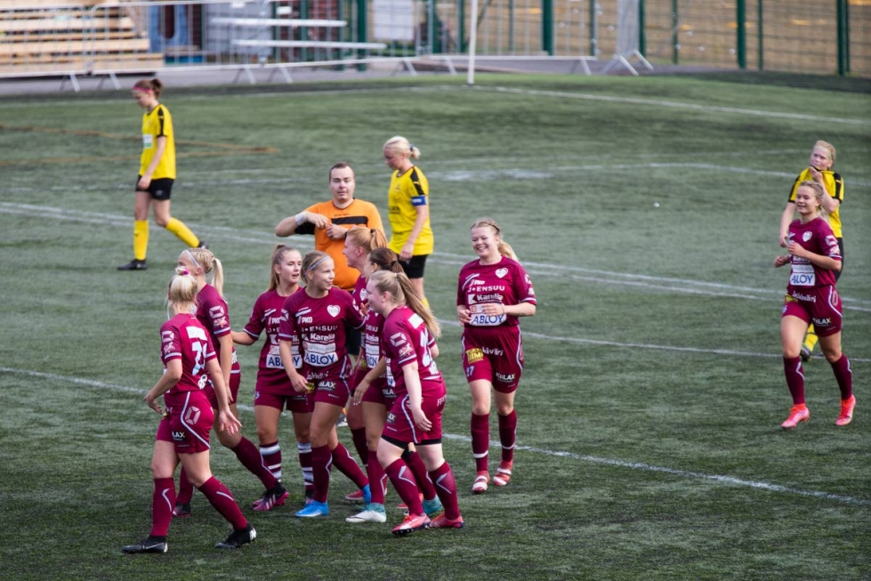 FC Hertan kausi päättyi naisten Kakkosessa voittoisasti. Arkistokuva.