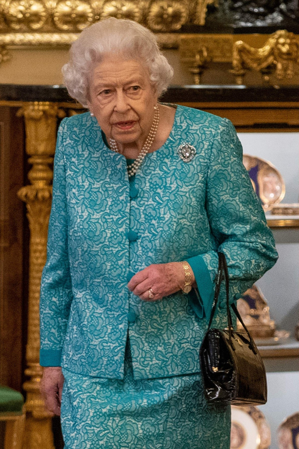 Kuningatar Elisabet on 95-vuotias. LEHTIKUVA/AFP