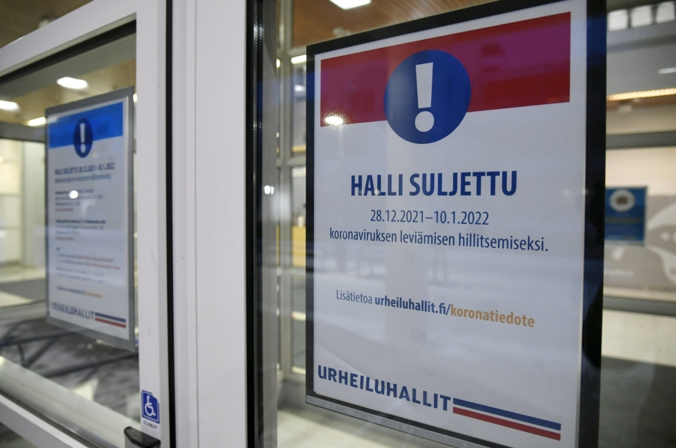 Etelä-Suomen avi määrää Kanta-Hämeen ja Päijät-Hämeen alueiden asiakas- ja yleisötiloja sulkemaan ovensa kahdeksi viikoksi. LEHTIKUVA / Markku Ulander