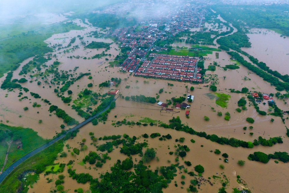 Brasiliassa on kuollut ainakin 18 ihmistä kovien sateiden jälkimainingeissa Bahian osavaltiossa. LEHTIKUVA/AFP