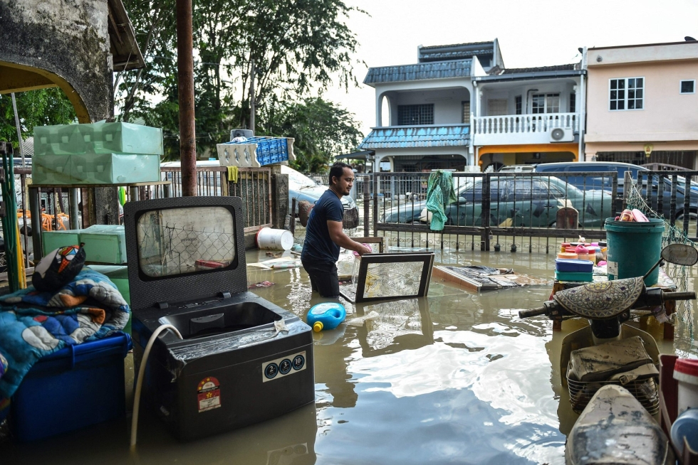 Malesian 
monsuunitulvat olivat pahimmat vuosiin. LEHTIKUVA/AFP