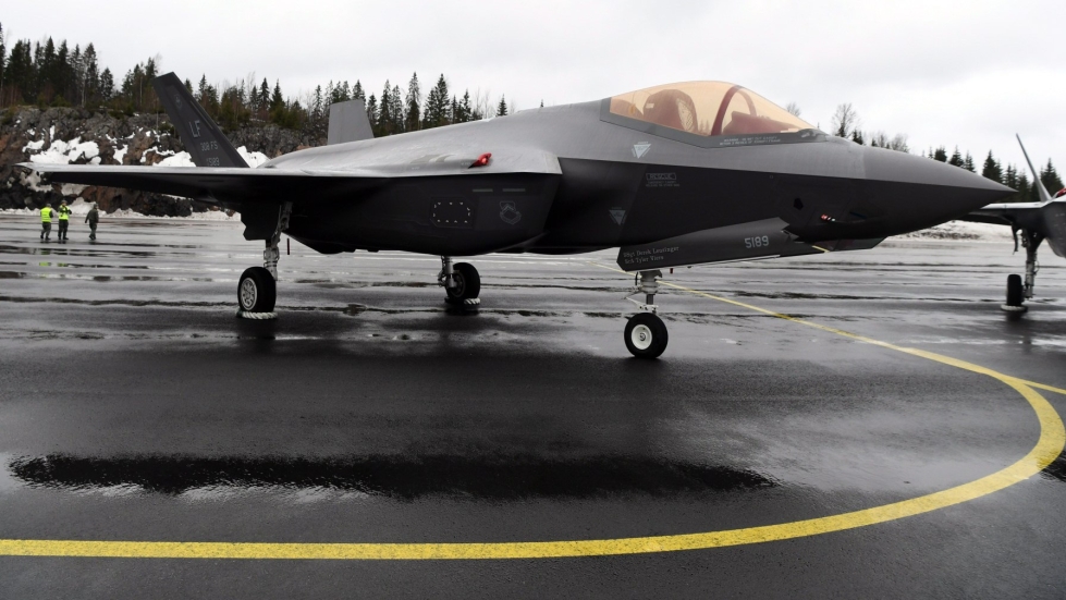 Suomen seuraaviksi monitoimihävittäjiksi on ehdolla muun muassa amerikkalainen Lockheed Martin F-35 -hävittäjä. LEHTIKUVA / Jussi Nukari