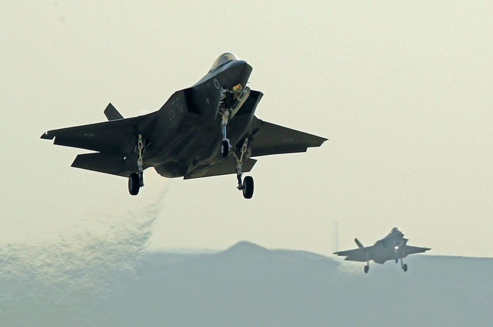 Lopullinen päätös hävittäjävalinnasta tehdään vielä tässä kuussa. Kuvassa F-35. LEHTIKUVA/AFP