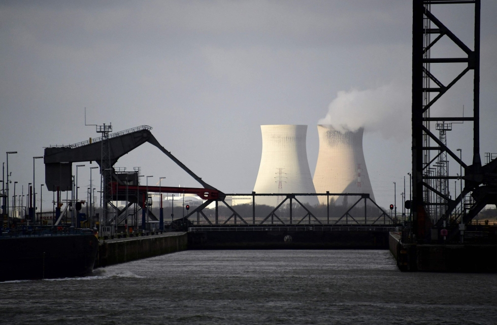 Belgiassa toimii kaksi ydinvoimalaa, Doel ja Tihange, jotka ovat tuottaneet noin puolet maan sähköstä. Lehtikuva/AFP
