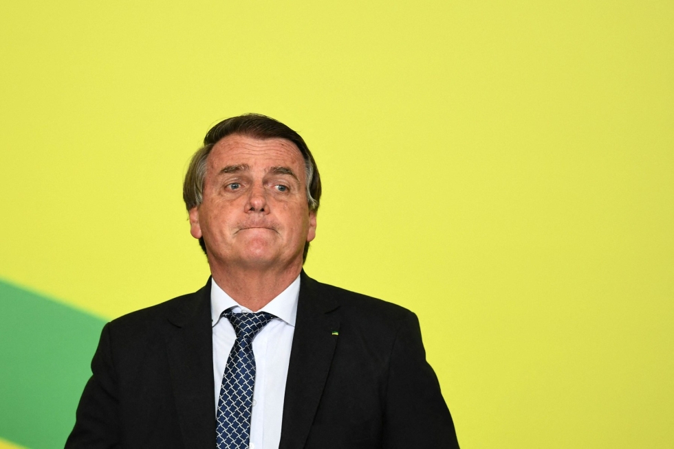Brasilialaismedian mukaan Bolsonarolla on suolitukos. LEHTIKUVA/AFP