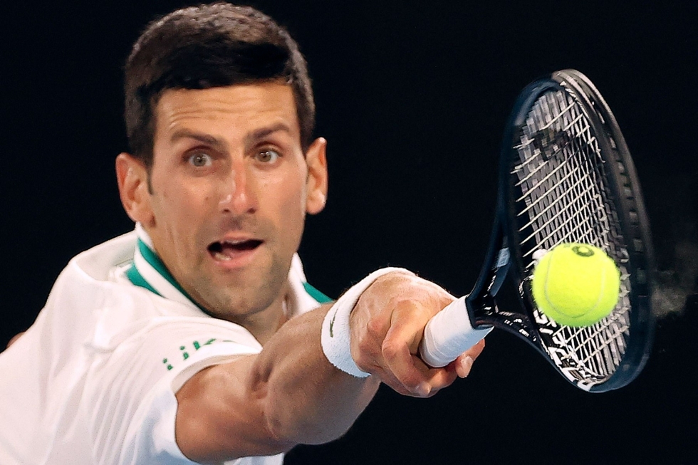 Novak Djokovic on juhlinut Australian avoimien mestaruutta yhdeksän kertaa. Lehtikuva/AFP