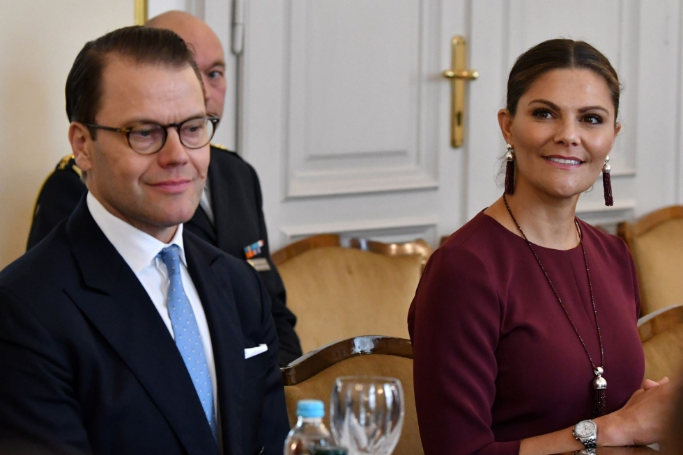Sekä Ruotsin kruununprinesessa Victoria että hänen puolisonsa Daniel sairastivat koronan maaliskuussa. LEHTIKUVA / AFP 