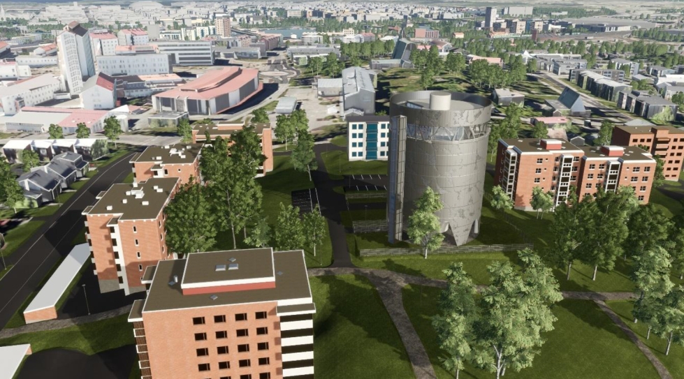 Joensuun uusi vesitorni nousee Niinivaaralle keskussairaalan tuntumaan nykyisen vesitornin viereen. 