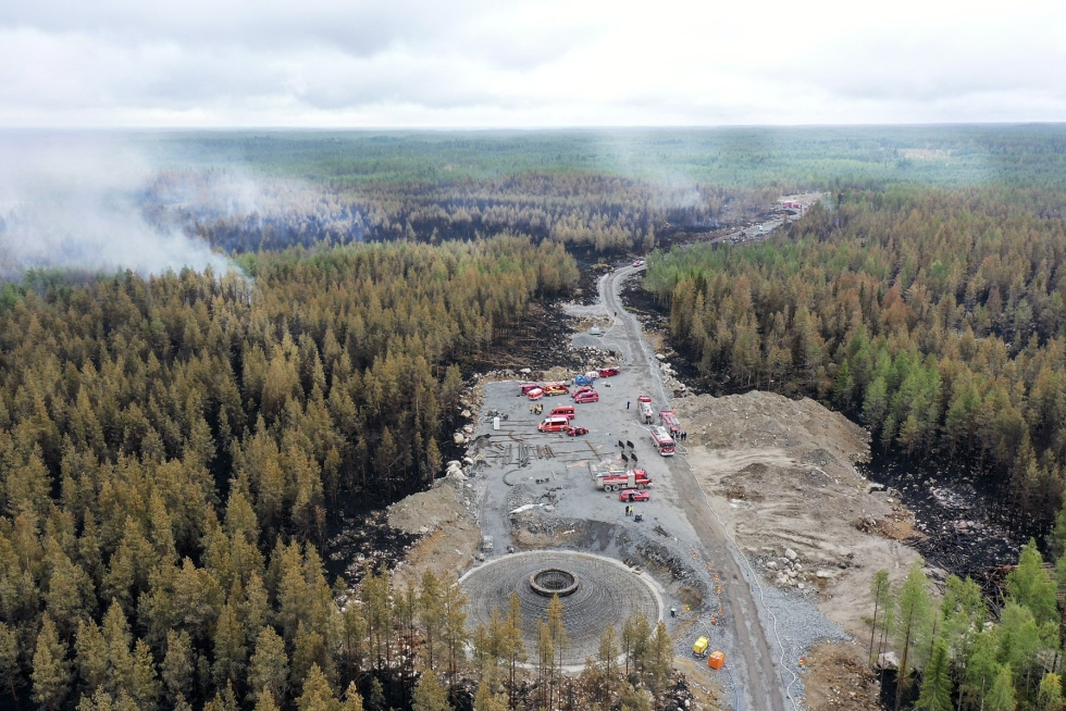 Kalajoella paloi yli 227 hehtaaria metsää. LEHTIKUVA / AKI PAAVOLA