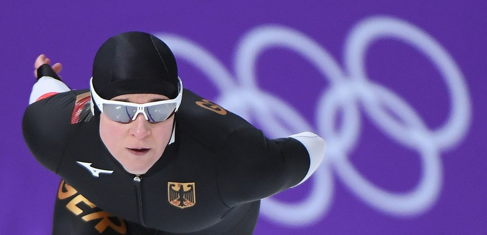 Claudia Pechstein saattaa tehdä helmikuussa Pekingin talviolympiakisoissa historiaa. LEHTIKUVA/AFP
