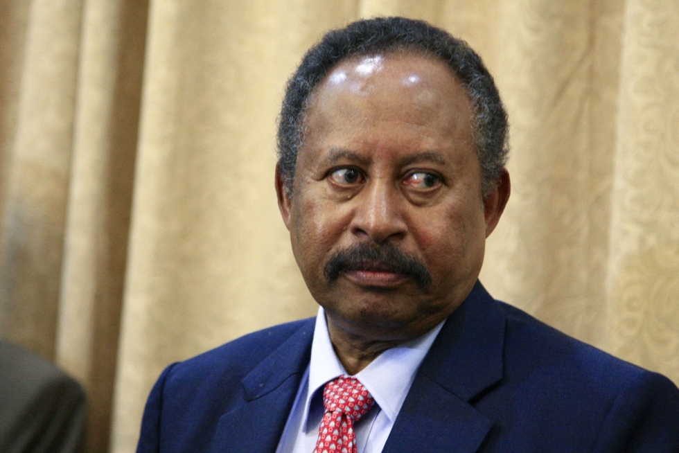Sudanin pääministeri Abdalla Hamdok ilmoitti sunnuntaina erostaan. LEHTIKUVA/AFP