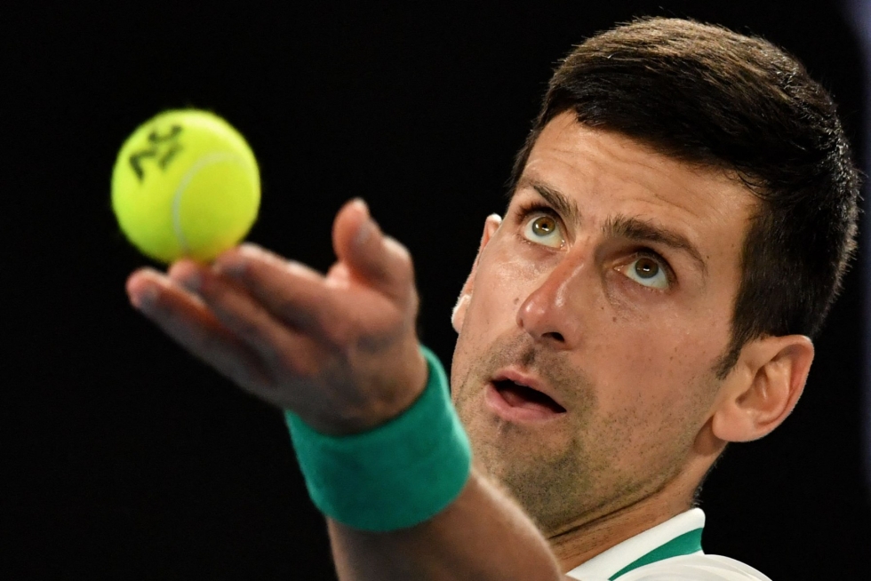 Novak Djokovicin saama poikkeuslupa Australian avoimeen mestaruusturnaukseen on herättänyt maassa voimakasta kritiikkiä. LEHTIKUVA/AFP