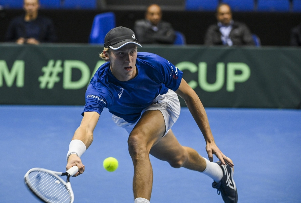 Emil Ruusuvuori päihitti vastustajansa ATP-turnauksessa Australian Melbournessa. Syyskuussa Ruusuvuori pelasi Espoossa. LEHTIKUVA / MARKKU ULANDER