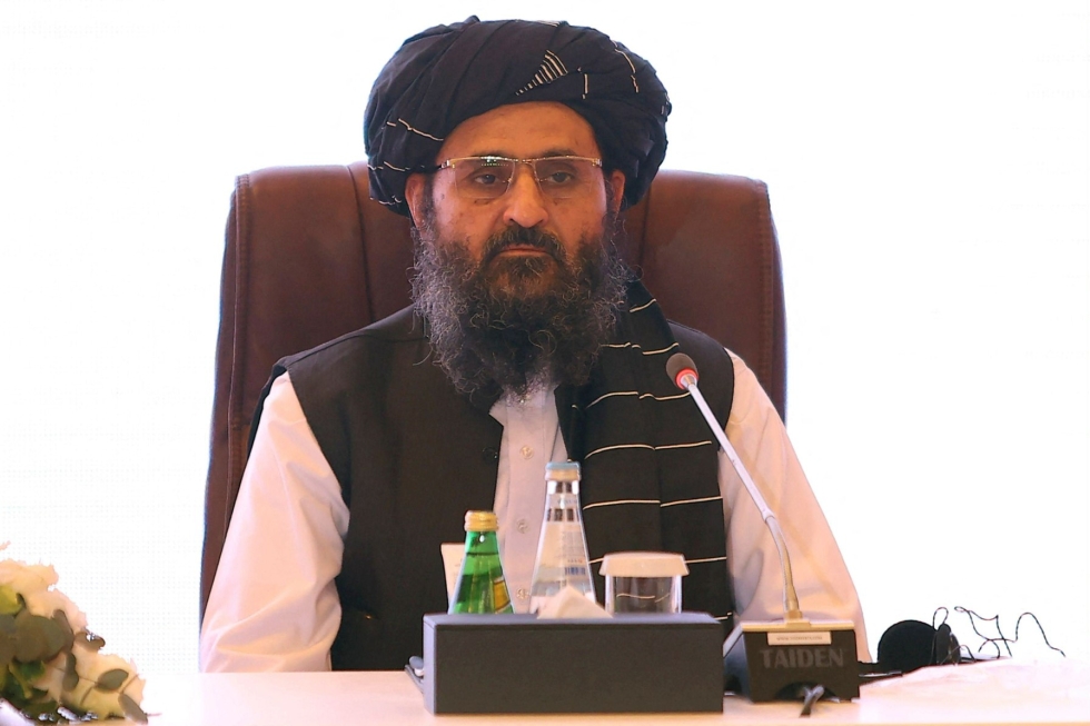 Talebanin varapääministeri Abdul Ghani Baradar kehottaa maailmanlaajuista yhteisöä tarjoamaan apua afganistanilaisille ilman mitään "poliittisia ennakkoluuloja". LEHTIKUVA/AFP